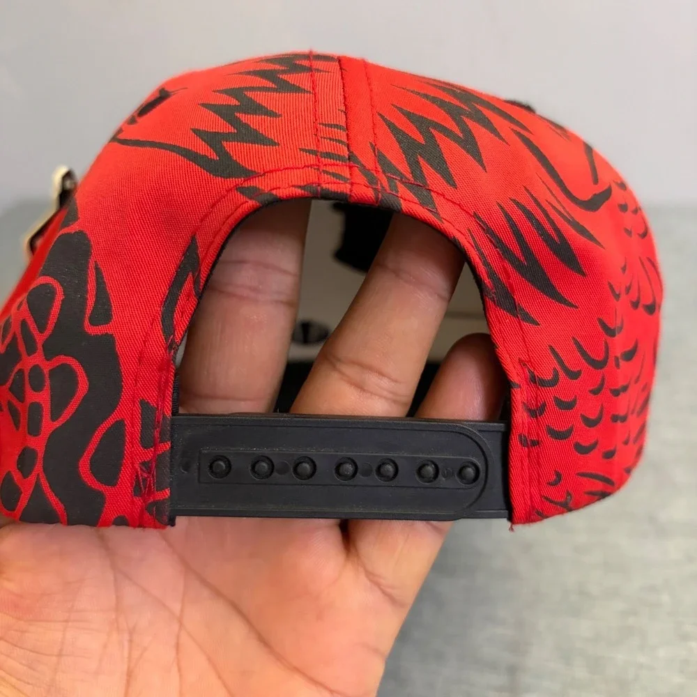 Basic Cap Mexico Snapback Hat Mens OSFA Red Green Eagle Graphic Y2K New